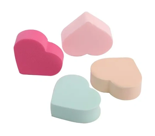 Набор спонжей для нанесения макияжа 4шт Сердечки EL231106088